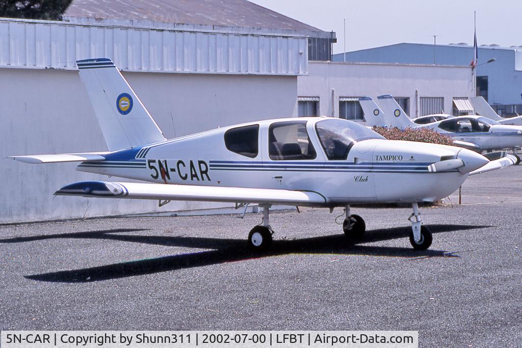 5N-CAR, Socata TB-9 Tampico C/N 1839, Stored @ LFBT and never entered into service with this registration...