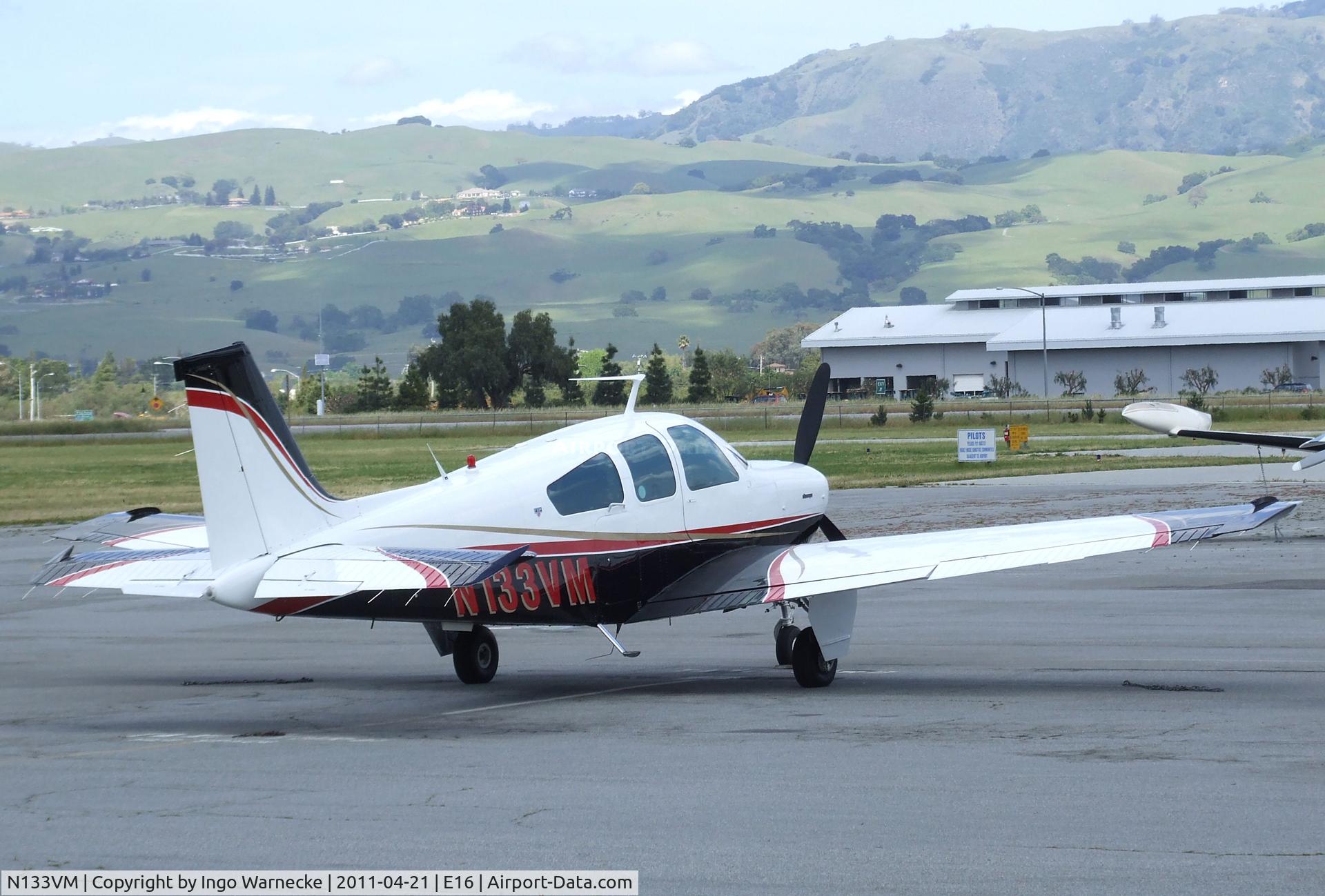 N133VM, 1978 Beech F33A Bonanza C/N CE786, Beechcraft F33A Bonanza at Santa Clara County airport, San Martin CA