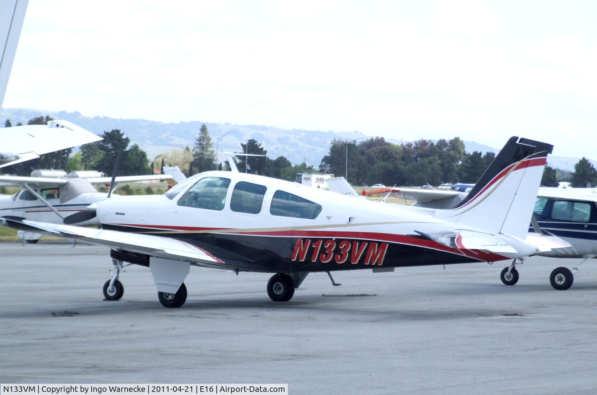 N133VM, 1978 Beech F33A Bonanza C/N CE786, Beechcraft F33A Bonanza at Santa Clara County airport, San Martin CA