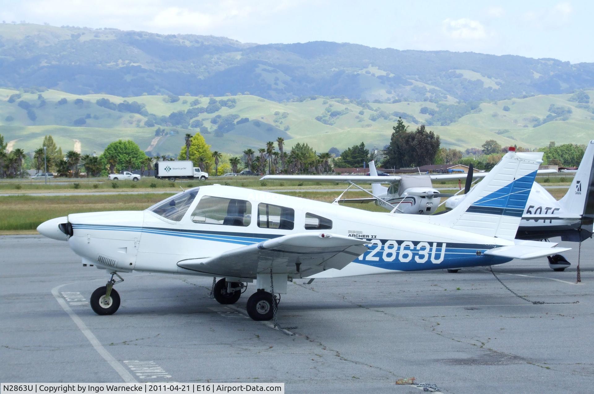 N2863U, 1979 Piper PA-28-181 Archer C/N 28-7990505, Piper PA-28-181 at Santa Clara County airport, San Martin CA
