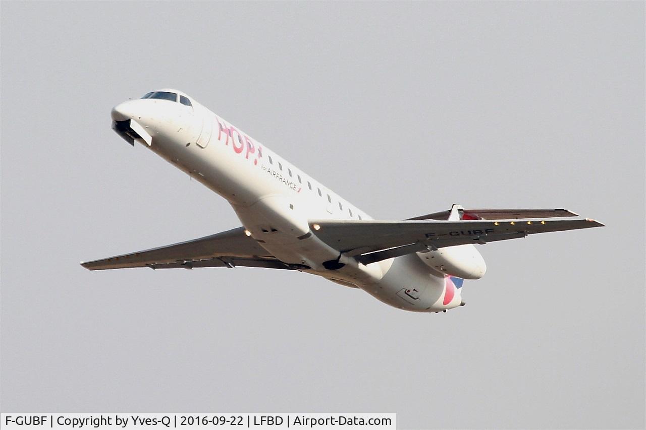 F-GUBF, 2002 Embraer EMB-145MP (ERJ-145MP) C/N 145669, Embraer EMB-145MP, Take off rwy 23, Bordeaux Mérignac airport (LFBD-BOD)