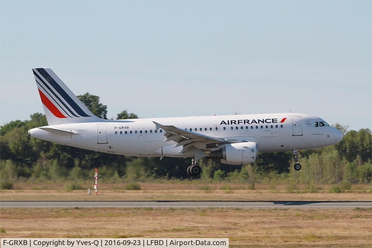 F-GRXB, 2001 Airbus A319-111 C/N 1645, Airbus A319-111, Landing rwy 05, Bordeaux Mérignac airport (LFBD-BOD)