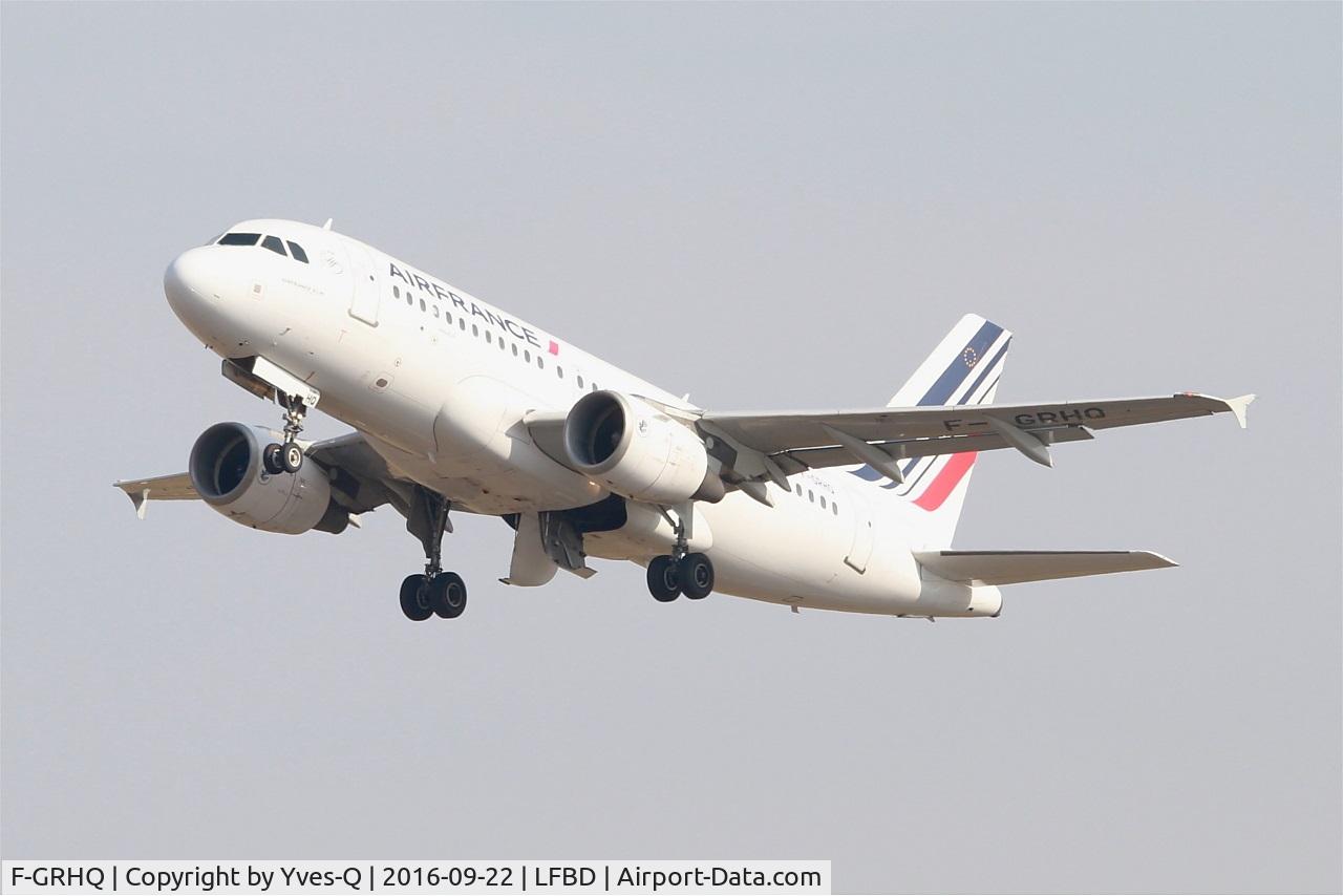 F-GRHQ, 2000 Airbus A319-111 C/N 1404, Airbus A319-111, Take off rwy 23, Bordeaux Mérignac airport (LFBD-BOD)