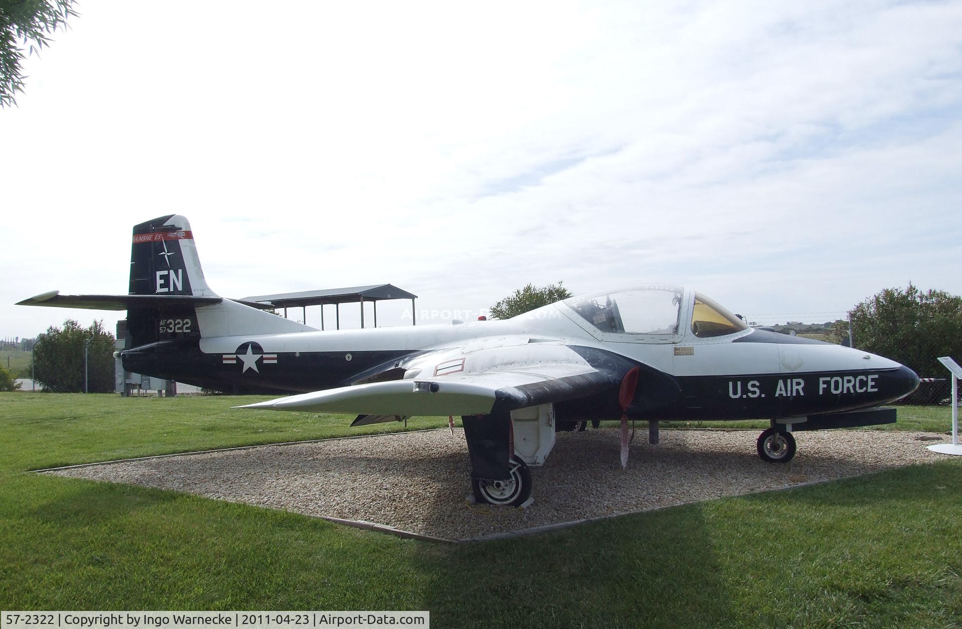 57-2322, 1957 Cessna T-37B Tweety Bird C/N 40255, Cessna T-37B at the Estrella Warbirds  Museum, Paso Robles CA