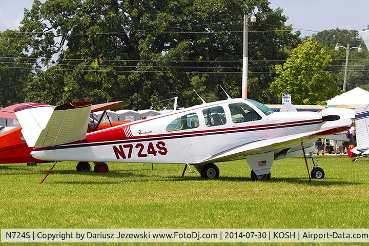 N724S, 1962 Beech P35 Bonanza C/N D-7004, Beech P35 Bonanza  C/N D-7004, N724S