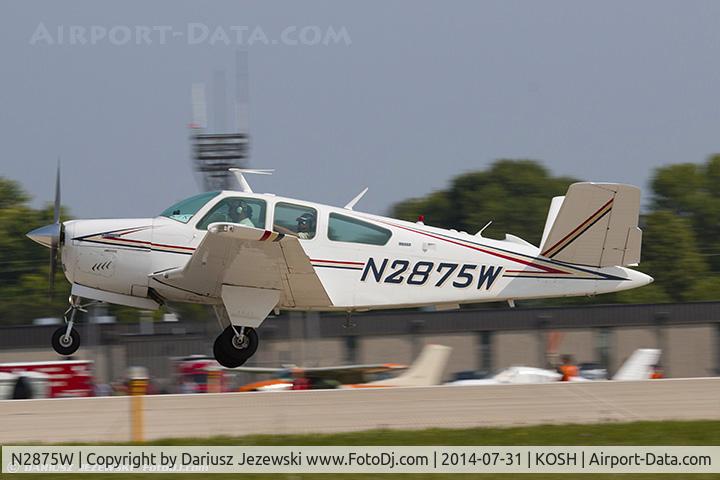 N2875W, 1973 Beech V35B Bonanza C/N D-9508, Beech V35B Bonanza  C/N D-9508, N2875W