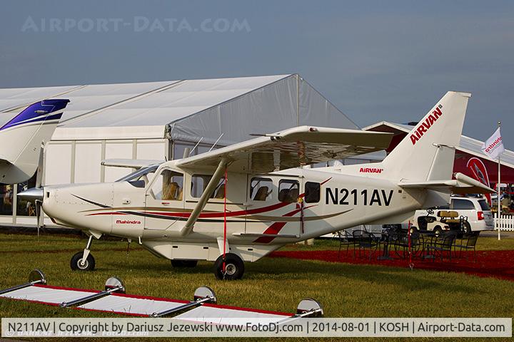 N211AV, 2012 Gippsland GA-8-TC320 Airvan C/N GA8-TC320-11-169, Gippsland GA8-TC 320  C/N GA8-TC 320-11-169, N211AV