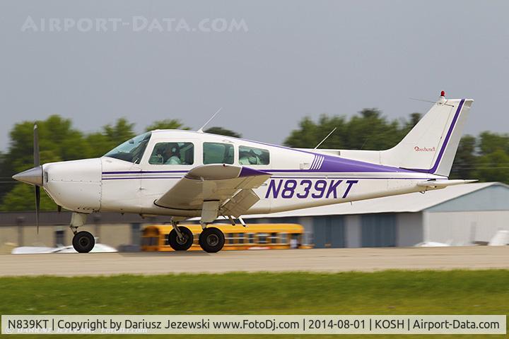 N839KT, 1982 Beech C23 Sundowner 180 C/N M-2352, Beech C23 Sundowner  C/N M-2352, N839KT