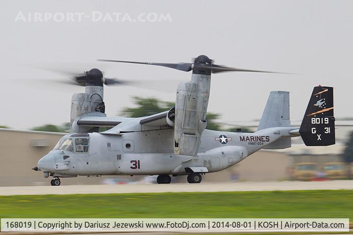 168019, 2011 Bell-Boeing MV-22B Osprey C/N D0149, MV-22B Osprey 168019 GX-31 from VMMT-204 