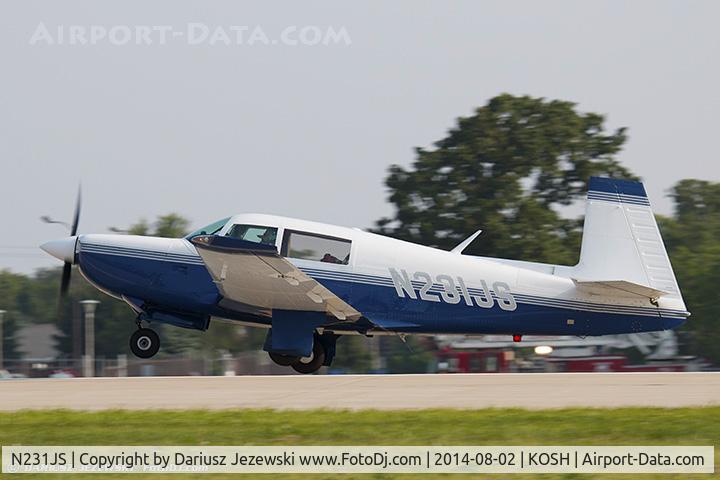 N231JS, 1979 Mooney M20K C/N 25-0203, Mooney M20K 231  C/N 25-0203, N231JS