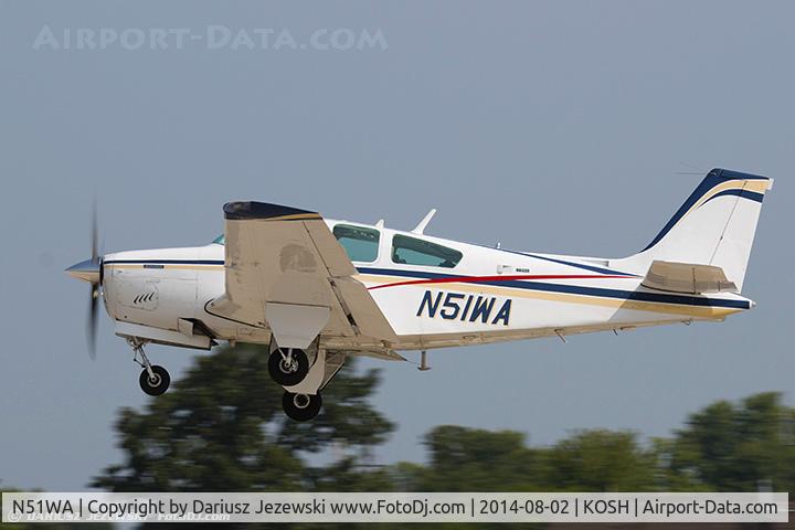 N51WA, 1973 Beech F33A Bonanza C/N CE-452, Beech F33A Bonanza  C/N CE-452, N51WA