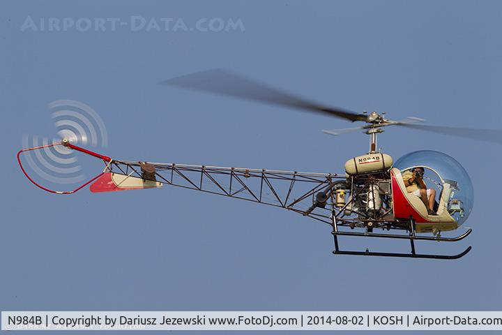 N984B, 1955 Bell 47G-2 C/N 1382, Bell 47G-2  C/N 1382, N984B
