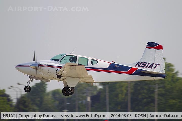 N91AT, 1960 Beech B95 Travel Air C/N TD-350, Beech B95  C/N TD-350, N91AT