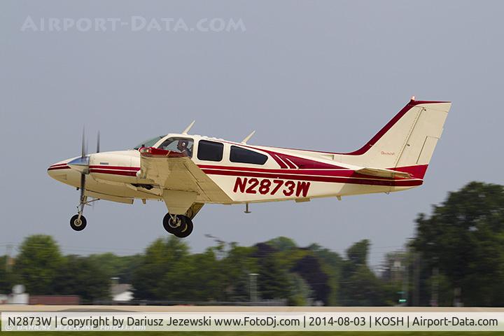 N2873W, 1973 Beech 95-B55 (T42A) Baron C/N TC-1580, Beech 95-B55 (T42A) Baron  C/N TC-1580, N2873W