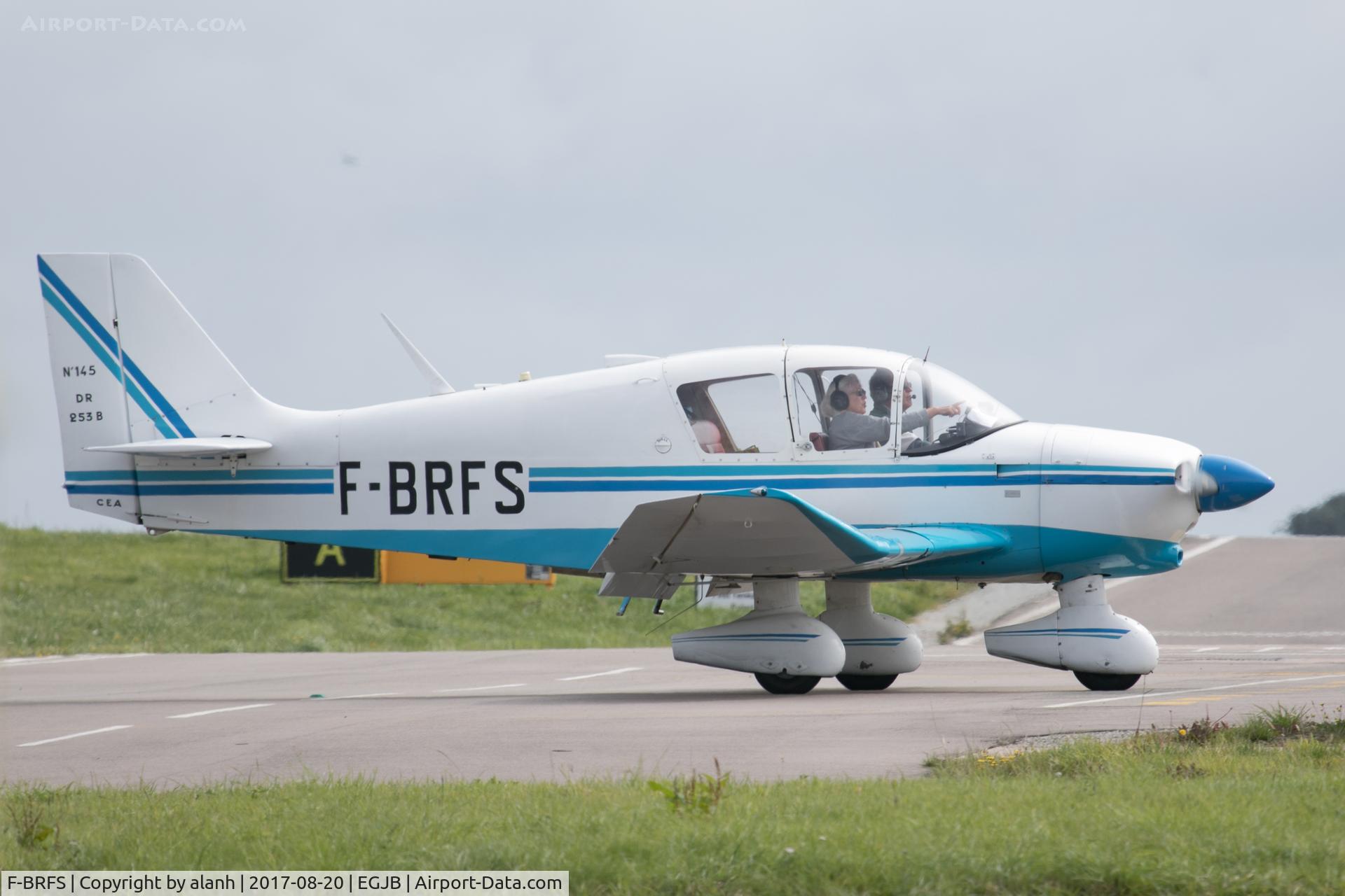 F-BRFS, Jodel DR-253B Regent C/N 145, Taxiing to the west parking at Guernsey