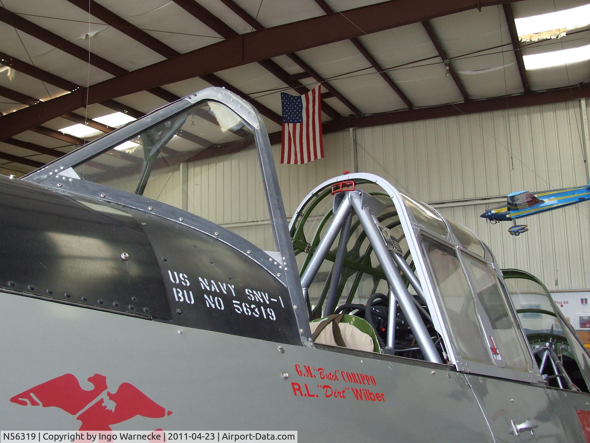 N56319, 1941 Consolidated Vultee BT-13A C/N 2167, Vultee BT-13A Valiant at the Estrella Warbirds  Museum, Paso Robles CA