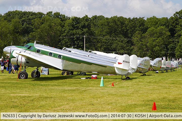 N2633, 1940 Lockheed 12A Electra Junior C/N 1281, Lockheed 12A Electra Junior  C/N 1281, NC2633