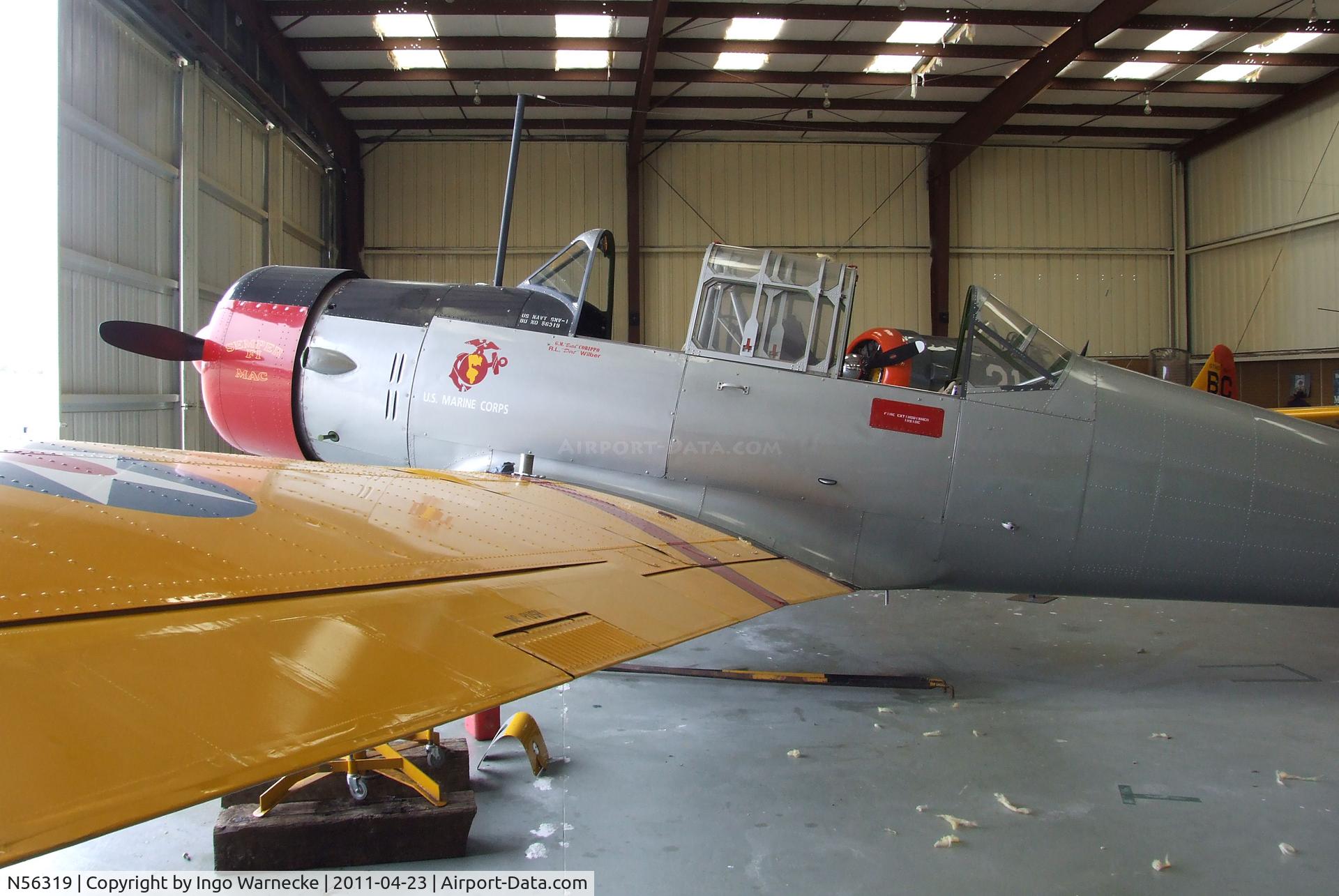N56319, 1941 Consolidated Vultee BT-13A C/N 2167, Vultee BT-13A Valiant at the Estrella Warbirds  Museum, Paso Robles CA