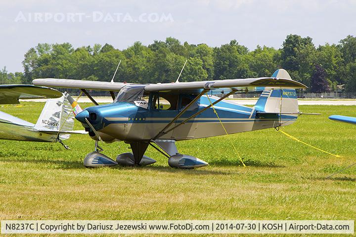 N8237C, 1954 Piper PA-22-135 Tri-Pacer C/N 22-2323, Piper PA-22-135 Tri-Pacer  C/N 22-2323, N8237C