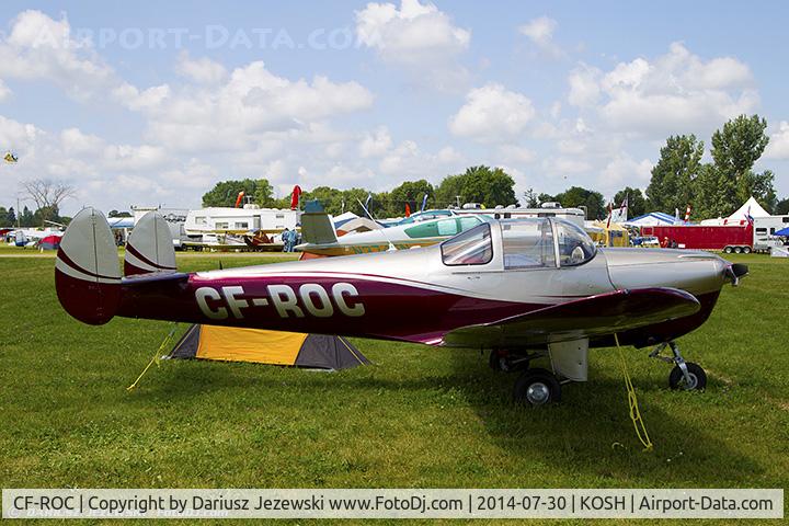 CF-ROC, 1945 Erco 415D Ercoupe C/N 136, Ercoupe 415-D  C/N 136, CF-ROC
