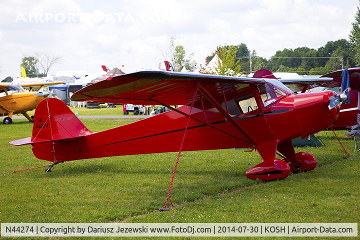N44274, 1946 Taylorcraft BC12-D1 C/N 10074, Taylorcraft BC12-D1  C/N 10074, NC44274