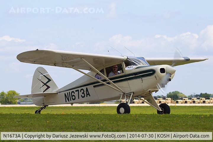 N1673A, 1952 Piper PA-22 C/N 22-436, Piper PA-22 Tri-Pacer  C/N 22-436, N1673A