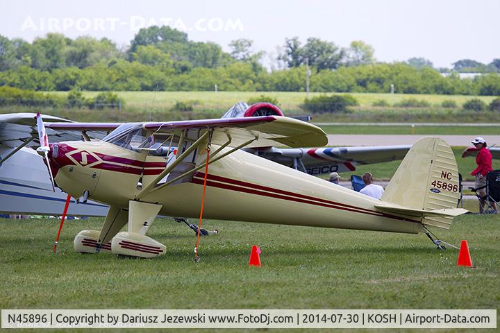 N45896, 1946 Luscombe 8A C/N 2423, Luscombe 8A Sivaire  C/N 2423, NC45896