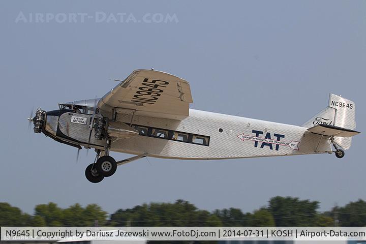 N9645, 1928 Ford 5-AT-B Tri-Motor C/N 8, Ford 5-AT-B Trimotor  C/N 8, NC9645