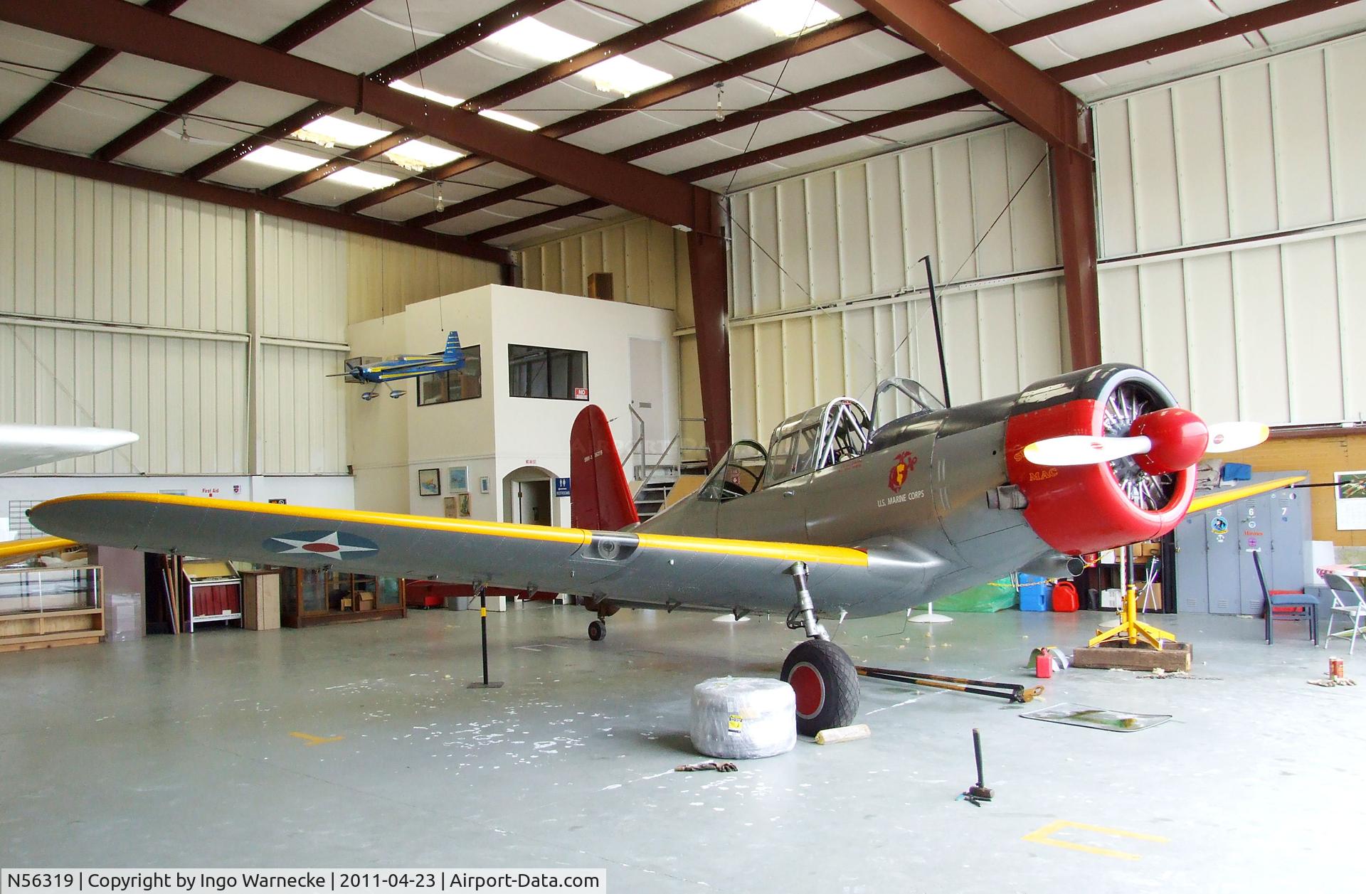 N56319, 1941 Consolidated Vultee BT-13A C/N 2167, Vultee BT-13A Valiant at the Estrella Warbirds  Museum, Paso Robles CA
