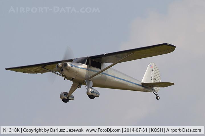 N1318K, 1947 Luscombe 8A C/N 4045, Luscombe 8A Luscome Master  C/N 4045, N1318K