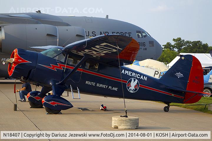 N18407, 1937 Stinson SR-9C Reliant C/N 5313, Stinson SR-9C Reliant  C/N 5313, N18407