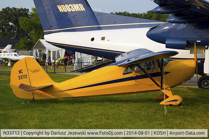 N33712, 1941 Aeronca 65-CA Super Chief C/N CA12971, Aeronca 65-CA Super Chief  C/N CA12971, NC33712