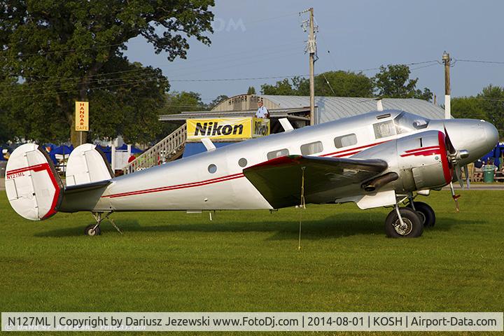 N127ML, 1946 Beech D18S C/N A-212, Beech D18S  C/N A-212, N127ML