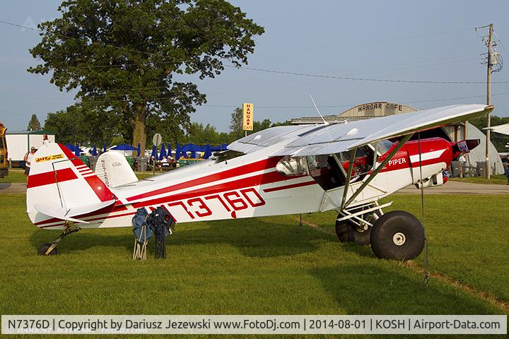 N7376D, 1957 Piper PA-18 C/N 18-5741, Piper PA-18 Super Cub  C/N 18-5741, N7376D