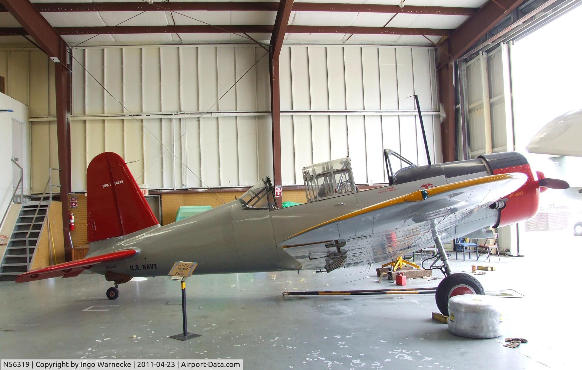 N56319, 1941 Consolidated Vultee BT-13A C/N 2167, Vultee BT-13A Valiant at the Estrella Warbirds  Museum, Paso Robles CA