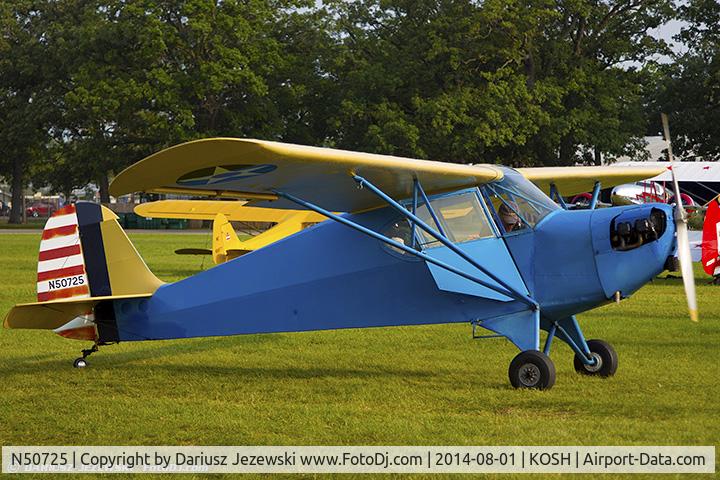 N50725, 1944 Aeronca 0-58B Grasshopper C/N 058B-3612, Aeronca 0-58B  C/N 058B-3612, N50725