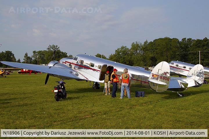 N18906, Beech C24R C/N MC-522, Lockheed 12A Electra Junior   C/N 1277, NC18906