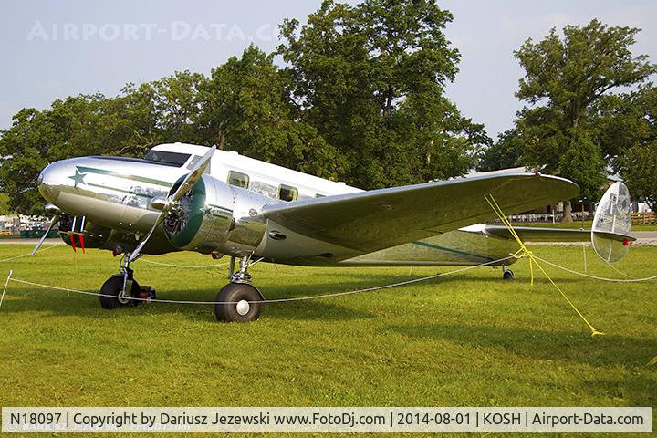 N18097, 1938 Lockheed 12A Electra Junior C/N 1250, Lockheed 12A Electra Junior  C/N 1250, NC18097