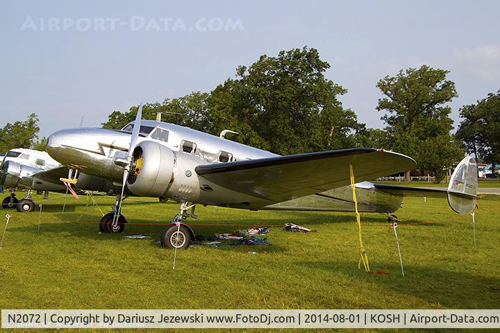 N2072, 1936 Lockheed 12A Electra Junior C/N 1208, Lockheed 12A Electra Junior  C/N 1208, NC2072