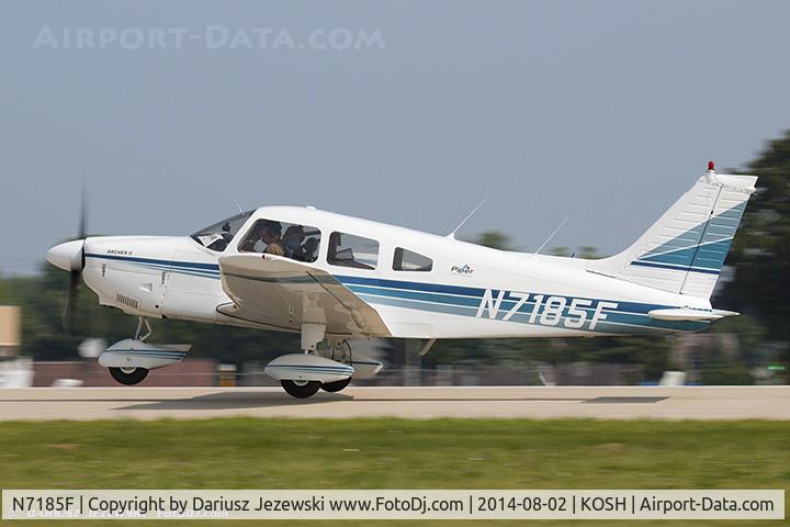 N7185F, 1976 Piper PA-28-181 Archer C/N 28-7790186, Piper PA-28-181 Archer II  C/N 28-7790186, N7185F
