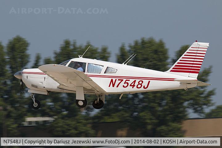 N7548J, 1968 Piper PA-28R-180 Cherokee Arrow C/N 28R-30922, Piper PA-28R-180 Arrow  C/N 28R-30922, N7548J
