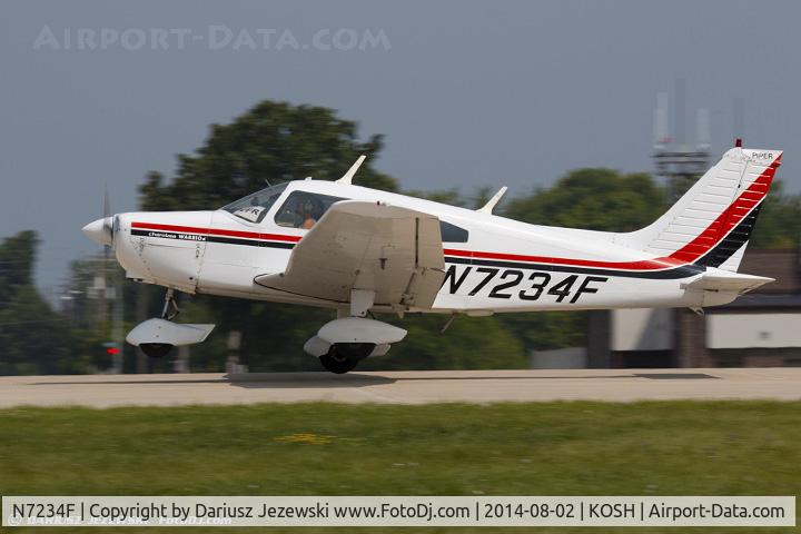 N7234F, 1976 Piper PA-28-151 C/N 28-7715203, Piper PA-28-151 Warrior C/N 28-7715203, N7234F