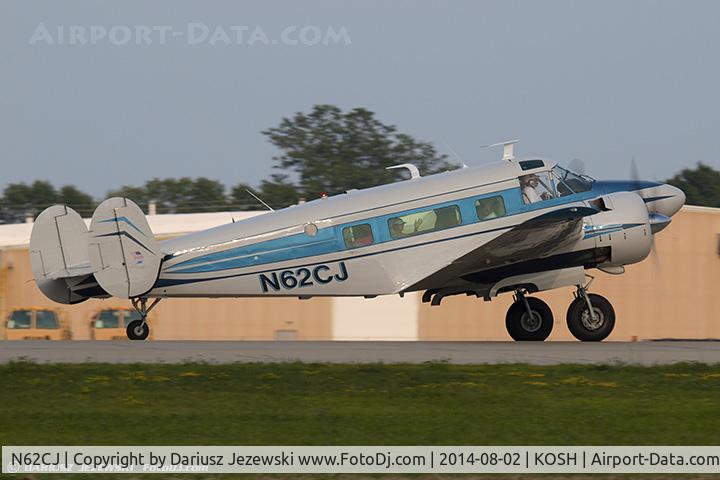 N62CJ, 1962 Beech H-18 C/N BA-633, Beech H18  C/N BA-633, N62CJ