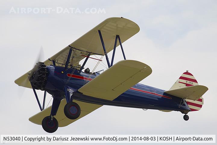 N53040, 1941 Boeing A75N1(PT17) C/N 75-799, Boeing A75N1 (PT-17) Stearman  C/N 75-799, NC53040