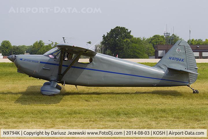 N9794K, 1947 Stinson 108-2 Voyager C/N 108-2794, Stinson 108-2 Voyager  C/N 108-2794, N9794K