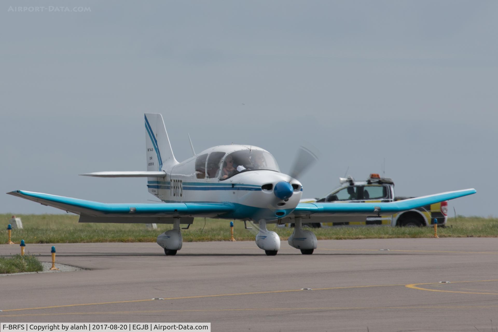 F-BRFS, Jodel DR-253B Regent C/N 145, taxiing after arrival at Guernsey