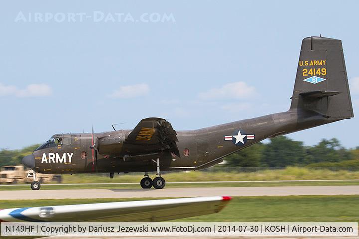N149HF, 1962 De Havilland Canada DHC-4A Caribou C/N 85, De Havilland C-7B Caribou 62-4149C/N 85, N149HF