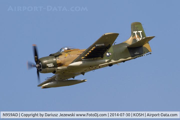 N959AD, Douglas A-1D Skyraider (AD-4NA) C/N 7759, Douglas AD-4NA Skyraider 