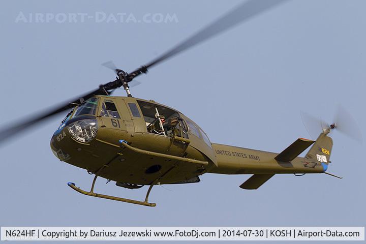 N624HF, 1966 Bell UH-1D Iroquois C/N 8819, Bell UH-1H C/N 66-16624, N624HF