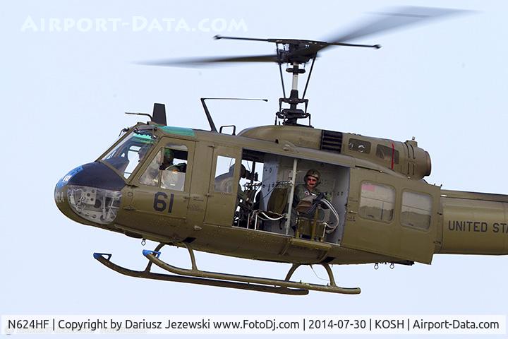 N624HF, 1966 Bell UH-1D Iroquois C/N 8819, Bell UH-1H C/N 66-16624, N624HF
